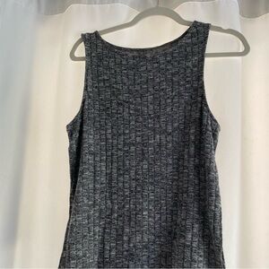 Black knitted tank top